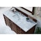 James Martin Vanities Brittany 60in Single Vanity, Burnished Mahogany w/ 3 CM Carrara Marble Top 650-V60S-BNM-3CAR - alternate 6